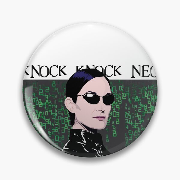Artikelvorschau, Knock Knock, TRINITY, Die MATRIX, Matrixcode, Carrie Anne Moss entworfen und verkauft von wheatbeltdesign.