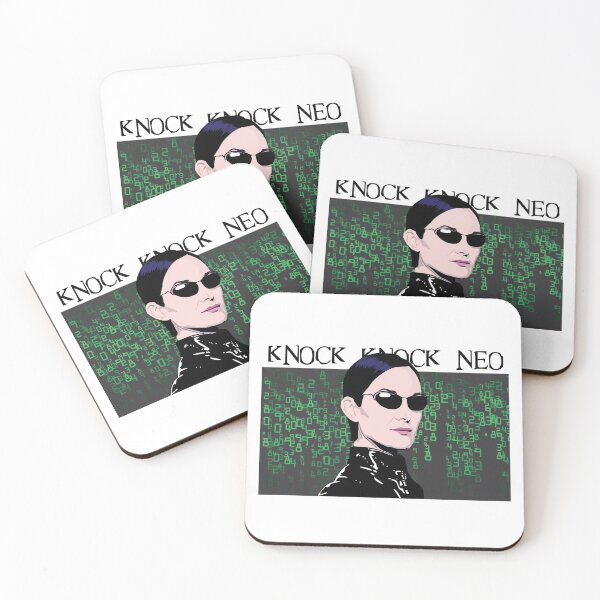 Item preview, Knock Knock, TRINITY, The MATRIX, Matrix Code, Carrie Anne Moss designed and sold by wheatbeltdesign.