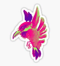 pink glow kingfisher Sticker
