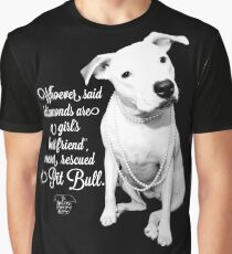 Girls Best Friend Rescued Pit Bull Graphic T-Shirt
