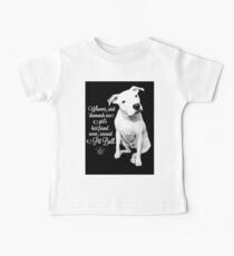 Mädchen bester Freund rettete Pit Bull Baby T-Shirt