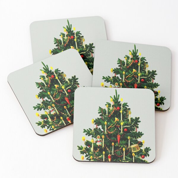 Item preview, Vintage Christmas Greetings Tree Holiday Postcard designed and sold by lilach-e.