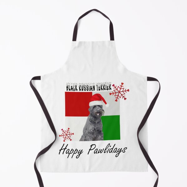Item preview, Happy Pawlidays – Christmas Black Russian Terrier Dog Design w/ Santa Hat designed and sold by platinumblks.