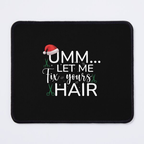 Item preview, Hair Style design with Santa's Hat Funny Christmas Hairstylist designed and sold by patroart.