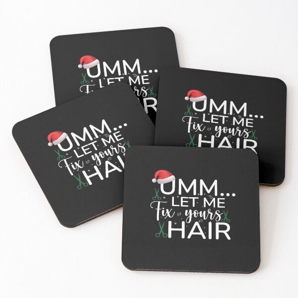 Item preview, Hair Style design with Santa's Hat Funny Christmas Hairstylist designed and sold by patroart.