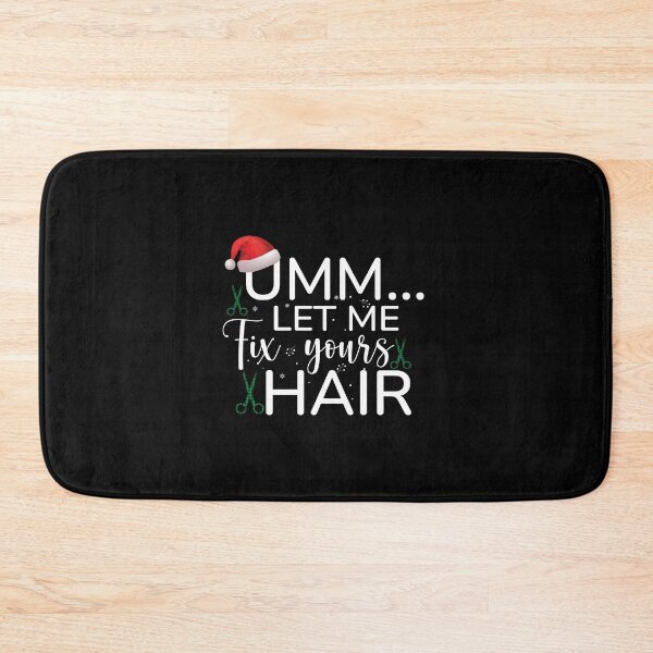 Item preview, Hair Style design with Santa's Hat Funny Christmas Hairstylist designed and sold by patroart.