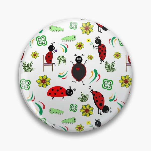 Item preview, Cute ladybug pattern with different shapes designed and sold by With My Hands By K.