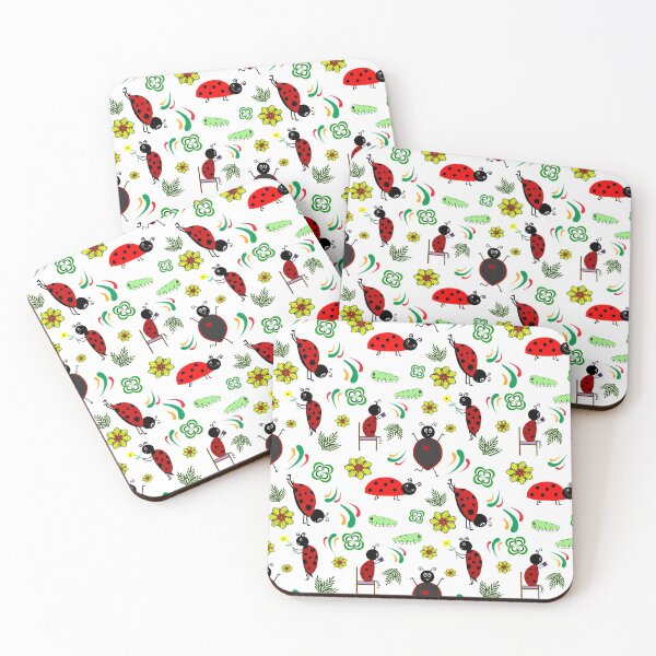 Item preview, Cute ladybug pattern with different shapes designed and sold by With My Hands By K.