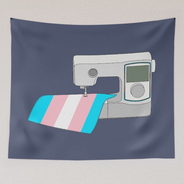 Item preview, Sewing Machine (Transgender Pride Flag) designed and sold by nklange240.
