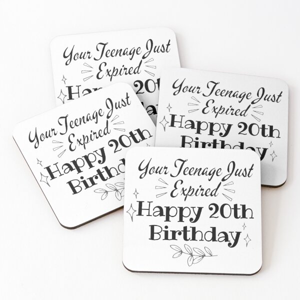 Item preview, Happy 20th Birthday for 20 Years Old designed and sold by NishiiAgrawal.