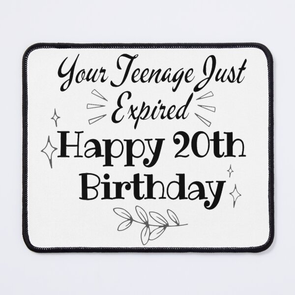 Item preview, Happy 20th Birthday for 20 Years Old designed and sold by NishiiAgrawal.