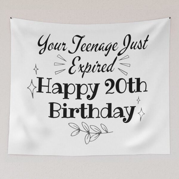 Item preview, Happy 20th Birthday for 20 Years Old designed and sold by NishiiAgrawal.