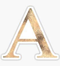 Gold Alpha Sticker