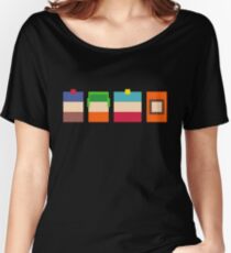 South Park Boys Pixel Art Women's Relaxed Fit T-Shirt
