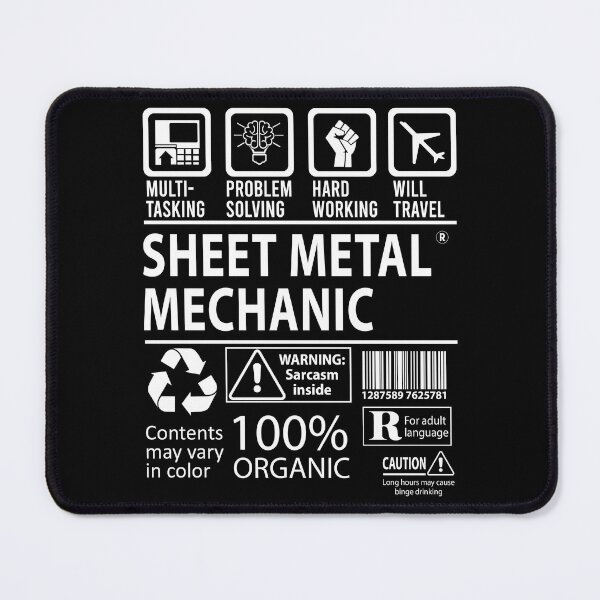 Item preview, Sheet Metal Mechanic T Shirt - MultiTasking Certified Job Gift Item Tee designed and sold by killingworthhi.