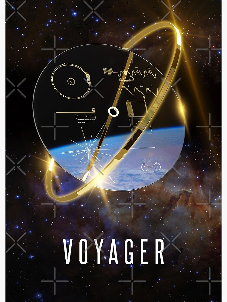 Voyager 1 Golden Record, 3D - Space Poster, Science Poster Premium ...
