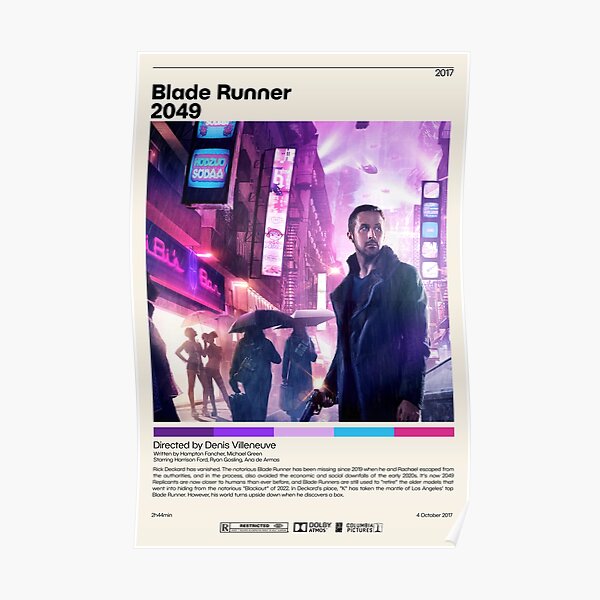 Blade Runner 2049 | Denis Villeneuve, affiche de film minimaliste, impression d'Art rétro Vintage, affiche personnalisée, impression d'Art mural, décoration d'intérieur Poster