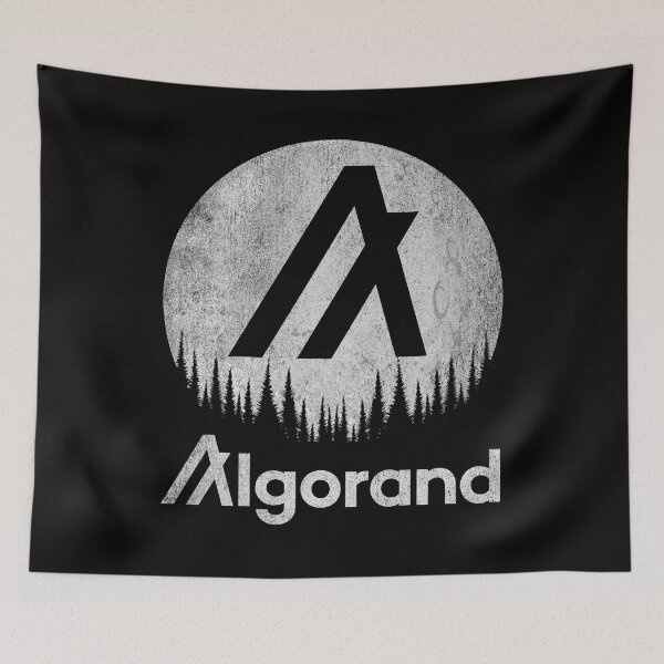 Item preview, Vintage Algorand Coin ALGO Crypto To The Moon Cryptocurrency Blockchain Wallet designed and sold by EmmaRichardso.
