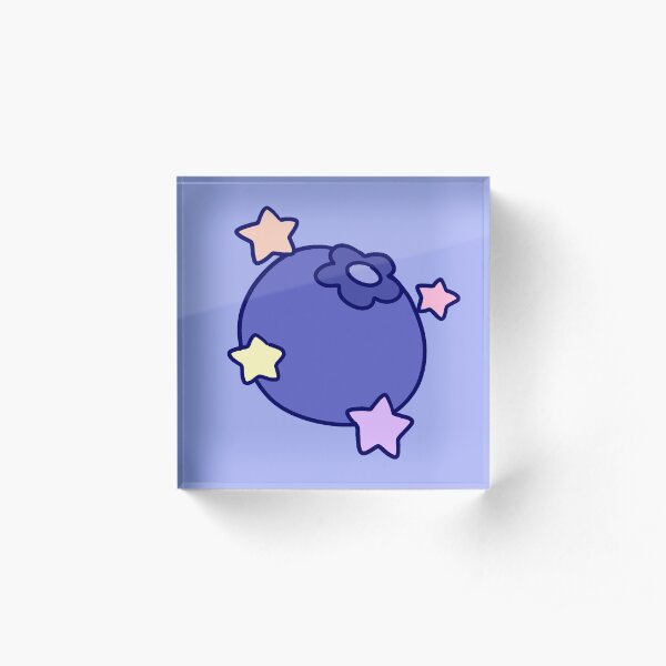 Star Blueberry Acrylic Block