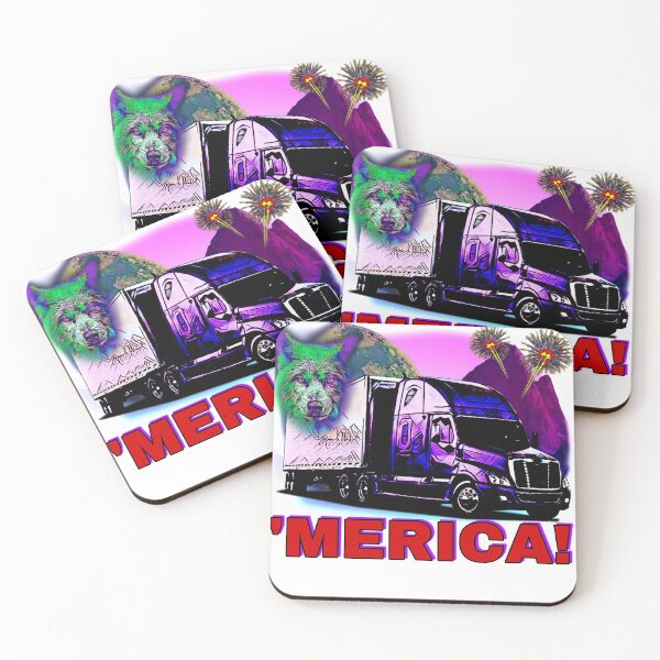 Item preview, MERICAN TRUCKER SHIRT designed and sold by Daddypants.