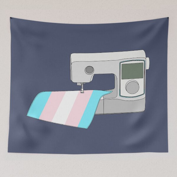 Item preview, Sewing Machine (Pastel Transgender Pride Flag) designed and sold by nklange240.