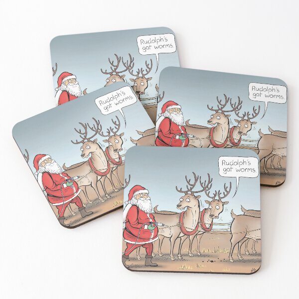 Item preview, Rudolph's Got Worms. designed and sold by Jed Dunstan.