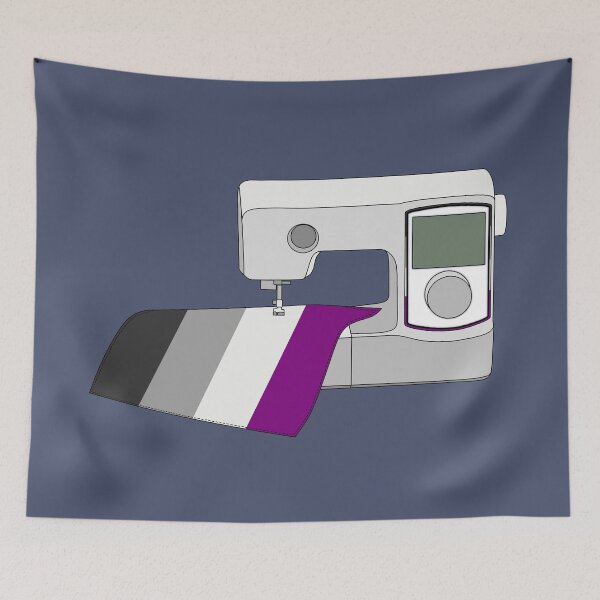Item preview, Sewing Machine (Asexual Pride Flag) designed and sold by nklange240.