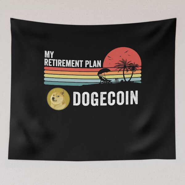 Item preview, Dogecoin Crypto DOGE Coin My Retirement Plan Cryptocurrency Blockchain Wallet designed and sold by EmmaRichardso.