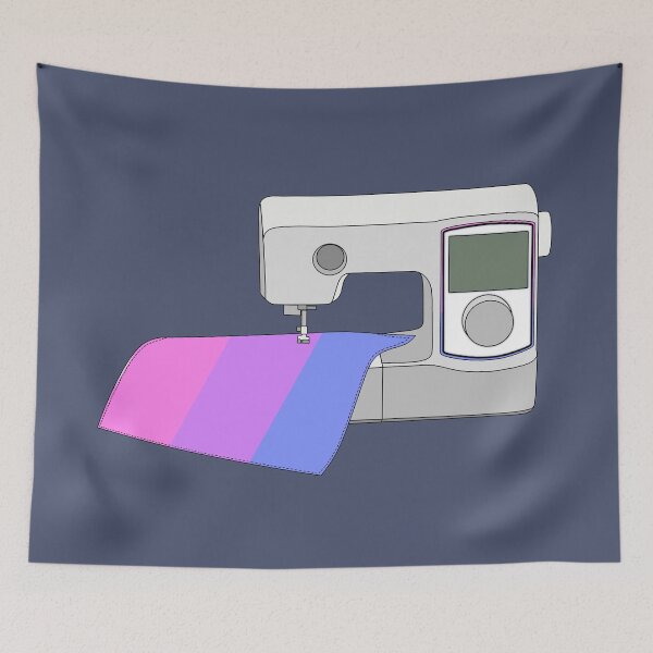 Item preview, Sewing Machine (Pastel Bisexual Pride Flag) designed and sold by nklange240.