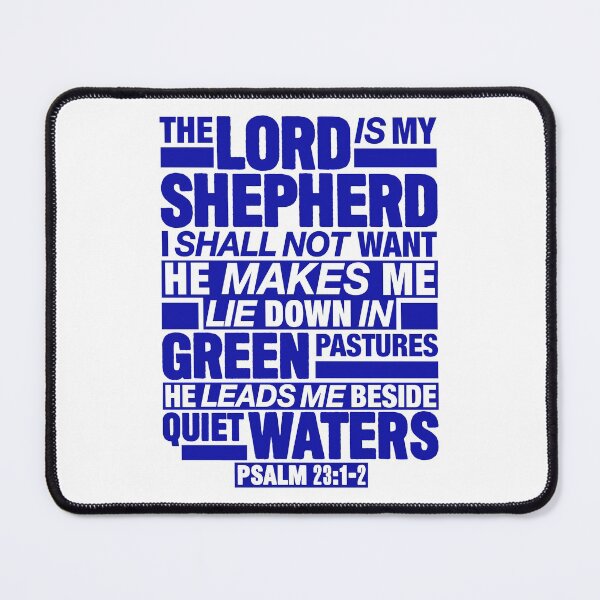 Item preview, Psalm 23:1-2 The Lord Is My Shepherd designed and sold by plushism.