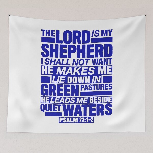 Item preview, Psalm 23:1-2 The Lord Is My Shepherd designed and sold by plushism.