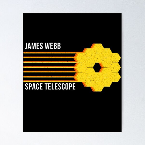 Item preview, Retro Lines James Webb Space Telescope designed and sold by ZavageDesigns.