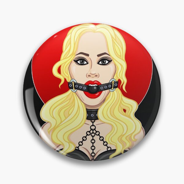 Item preview, Animation portrait of the beautiful woman with a ball gag. Template for erotic content. Color drawing. Vector illustration isolated on a white background.Print, poster, t-shirt, card, emblem.  designed and sold by YanaZvereva.