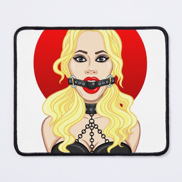 Item preview, Animation portrait of the beautiful woman with a ball gag. Template for erotic content. Color drawing. Vector illustration isolated on a white background.Print, poster, t-shirt, card, emblem. designed and sold by YanaZvereva.