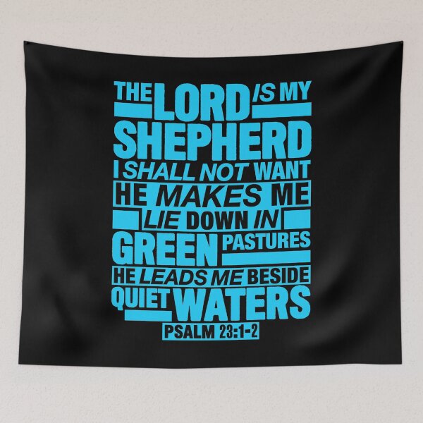 Item preview, Psalm 23:1-2 The Lord Is My Shepherd designed and sold by plushism.