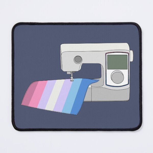 Item preview, Sewing Machine (Bigender Pride Flag) designed and sold by nklange240.