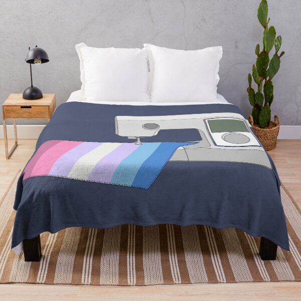 Item preview, Sewing Machine (Bigender Pride Flag) designed and sold by nklange240.