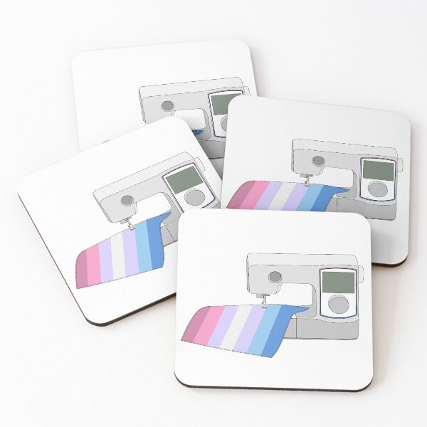 Item preview, Sewing Machine (Bigender Pride Flag) designed and sold by nklange240.