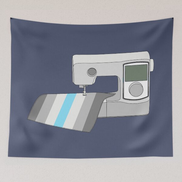 Item preview, Sewing Machine (Demiboy Pride Flag) designed and sold by nklange240.
