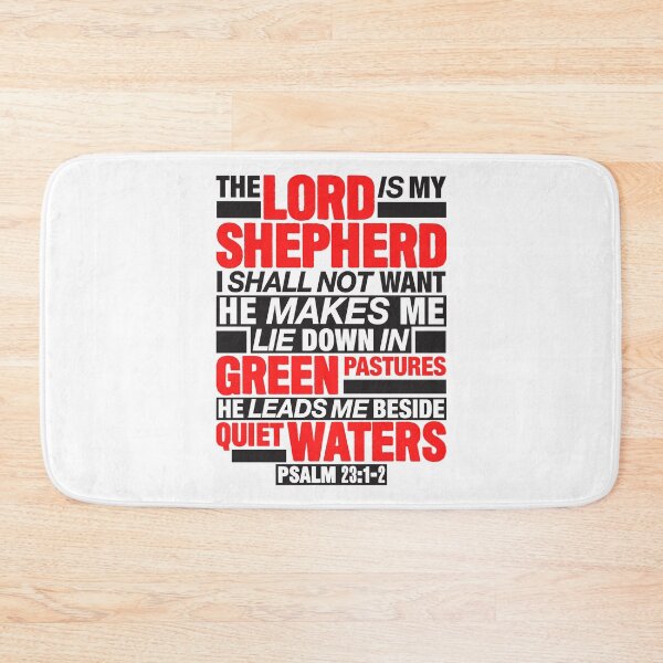 Item preview, Psalm 23:1-2 The Lord Is My Shepherd designed and sold by plushism.