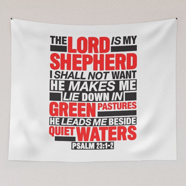Item preview, Psalm 23:1-2 The Lord Is My Shepherd designed and sold by plushism.