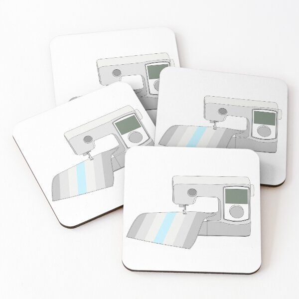 Item preview, Sewing Machine (Pastel Demiboy Pride Flag) designed and sold by nklange240.