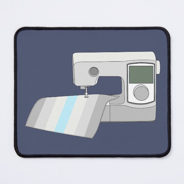Item preview, Sewing Machine (Pastel Demiboy Pride Flag) designed and sold by nklange240.