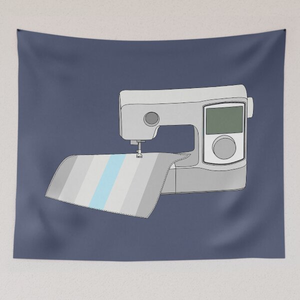 Item preview, Sewing Machine (Pastel Demiboy Pride Flag) designed and sold by nklange240.