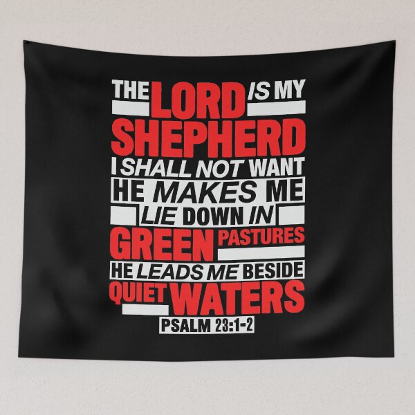 Item preview, Psalm 23:1-2 The Lord Is My Shepherd designed and sold by plushism.