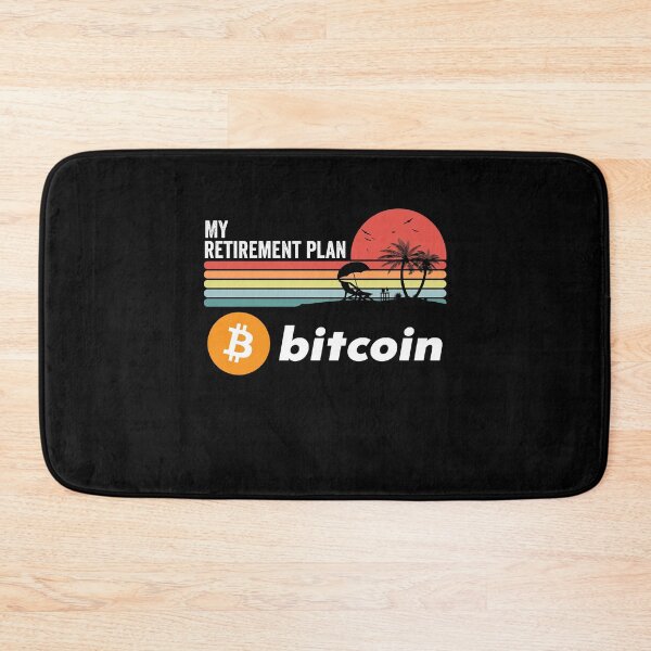 Item preview, Bitcoin Crypto BTC Coin My Retirement Plan Cryptocurrency Blockchain Wallet designed and sold by EmmaRichardso.