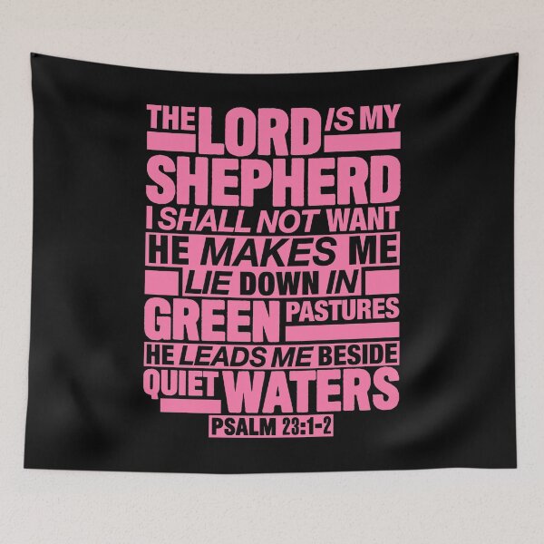Item preview, Psalm 23:1-2 The Lord Is My Shepherd designed and sold by plushism.