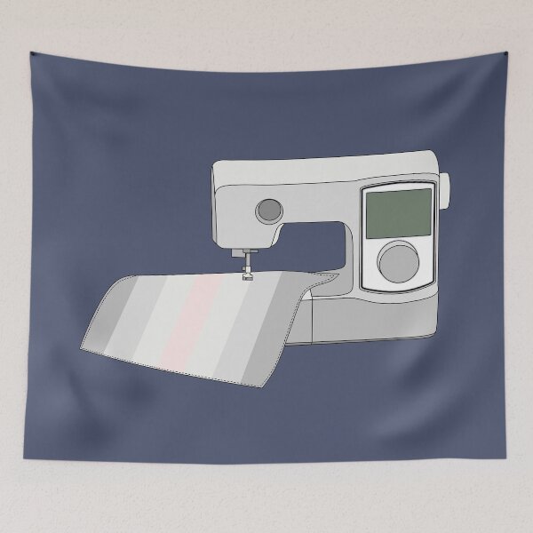 Item preview, Sewing Machine (Pastel Demigirl Pride Flag) designed and sold by nklange240.