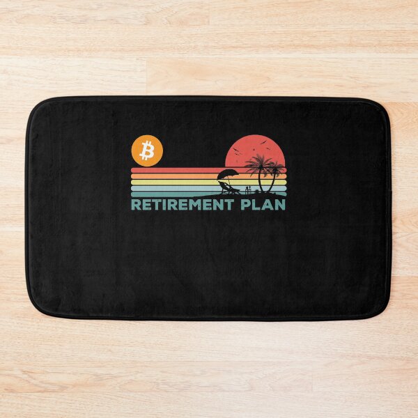 Item preview, Bitcoin Crypto BTC Coin My Retirement Plan Cryptocurrency Blockchain Wallet designed and sold by EmmaRichardso.