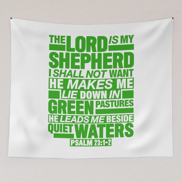 Item preview, Psalm 23:1-2 The Lord Is My Shepherd designed and sold by plushism.